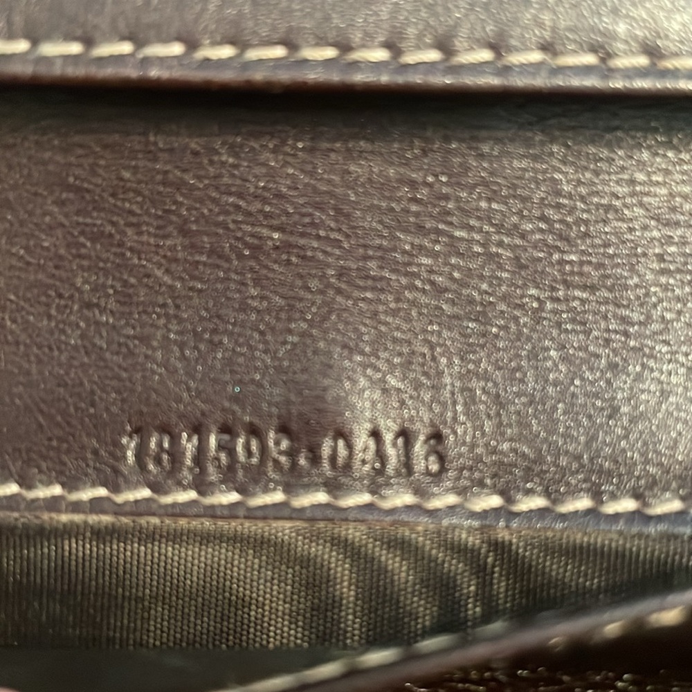 GUCCI brown canvas long wallet, double snap sides - Used authentic - Picture 12 of 12